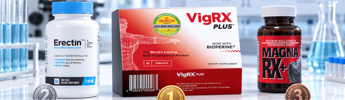 VigRX Plus, Erectin, and Magna RX+ ranked as top sexual-performance supplements in a clinical setting
