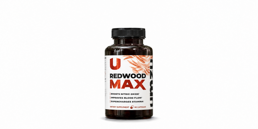 UMZU Redwood Max nitric oxide supplement bottle on a white background